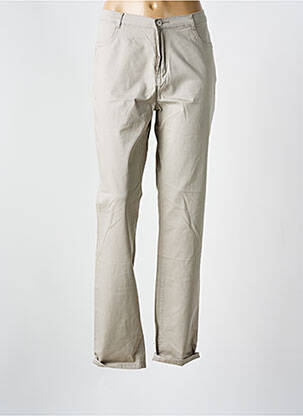 Pantalon slim țesătură poplin mărime normală gri I.QUING femeie