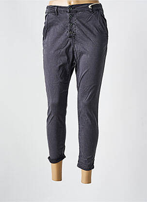 Pantalon slim talie înaltă talie înaltă gri MELLY & CO femeie
