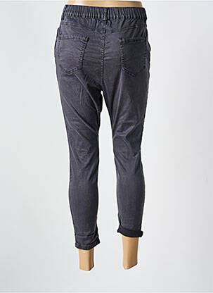 Pantalon slim talie înaltă talie înaltă gri MELLY & CO femeie