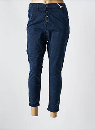 Pantalon slim talie înaltă talie înaltă albastru MELLY & CO femeie
