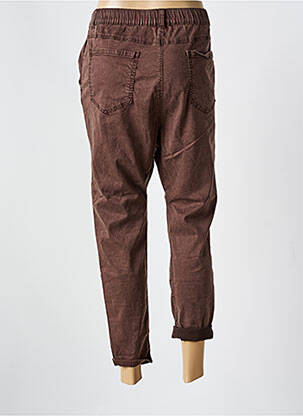 Pantalon slim talie înaltă talie înaltă maro MELLY & CO femeie