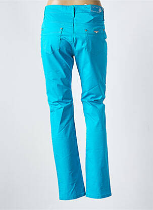 Pantalon slim țesătură poplin mărime normală albastru H&L femeie