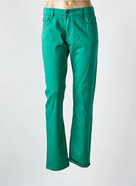 Pantalon slim țesătură poplin mărime normală verde H&L femme