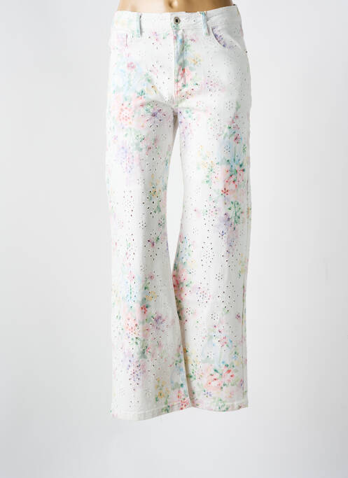 Blugi cu croială largă alb ONADO femeie