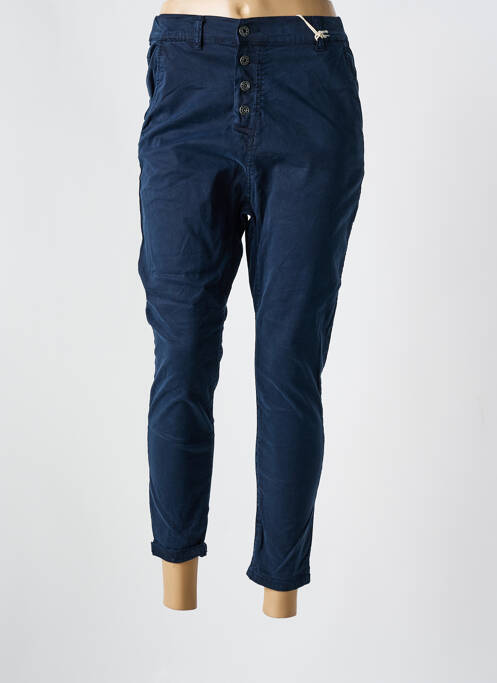 Pantalon slim talie elastică talie înaltă albastru MELLY & CO femme