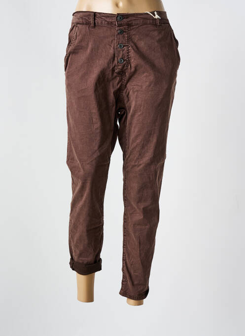 Pantalon slim maro MELLY & CO femeie