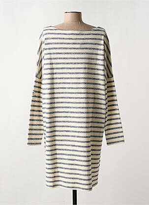 Rochie scurtă mâneci lungi mâneci lungi albastru #127344 femeie