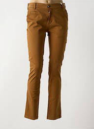 Pantalon chino elasticitate mărime normală maro FAGUO homme