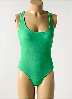 Costum de baie dintr-o singură piesă elasticitate verde BANANA MOON femeie