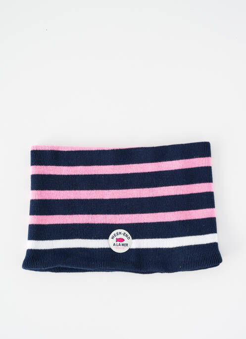 Guler / Eșarfă de gât albastru WEEK END A LA MER fată