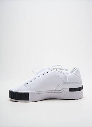 Adidași vârf rotund toc plat până la 3 cm alb PUMA femeie