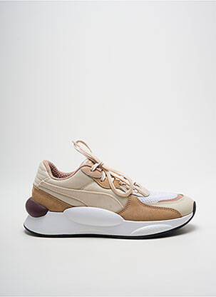 Adidași vârf rotund toc de 4 la 6 cm bej PUMA femeie