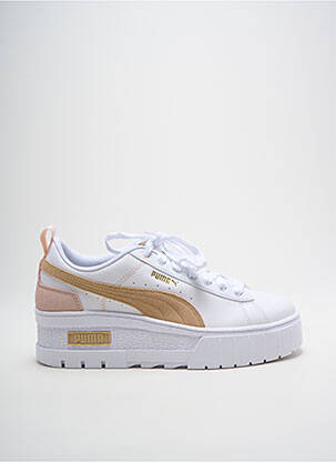Adidași toc platformă toc de 4 la 6 cm alb PUMA femeie
