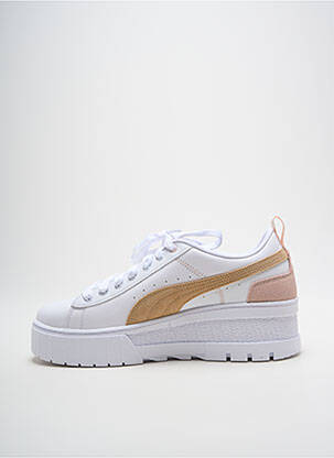 Adidași toc platformă toc de 4 la 6 cm alb PUMA femeie