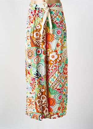 Pantalon larg bej ORFEO femeie