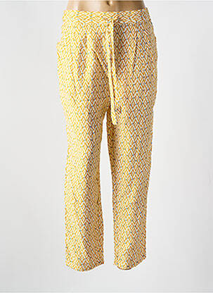 Pantalon drept galben THE KORNER femeie