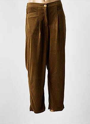 Pantalon drept elasticitate talie înaltă verde MOLLY BRACKEN femeie