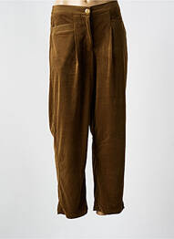 Pantalon drept elasticitate talie înaltă verde MOLLY BRACKEN femeie