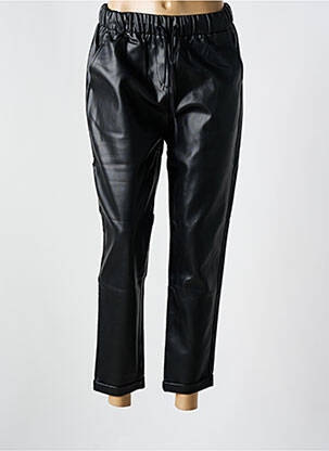 Pantalon 7/8 talie elastică mărime normală negru TEDDY SMITH femeie