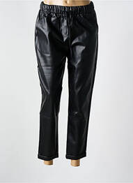 Pantalon 7/8 talie elastică mărime normală negru TEDDY SMITH femme