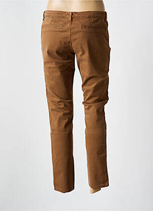 Pantalon 7/8 talie cu cleme mărime normală maro SCHOOL RAG femeie