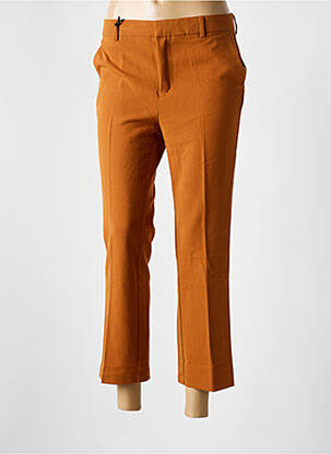 Pantalon 7/8 talie cu cleme mărime normală portocalie TEDDY SMITH femeie