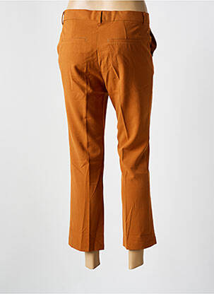Pantalon 7/8 talie cu cleme mărime normală portocalie TEDDY SMITH femeie