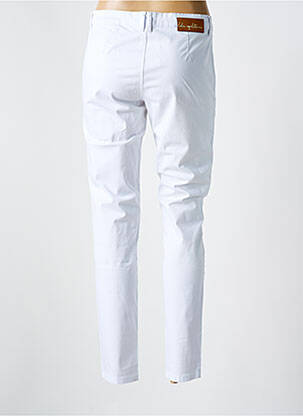Pantalon chino țesătură poplin mărime normală alb LOLA ESPELETA femeie