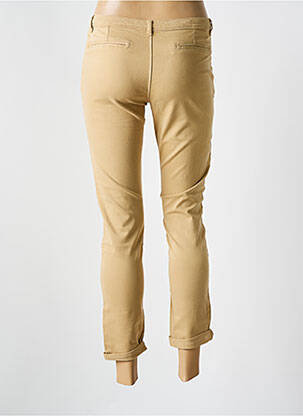 Pantalon chino țesătură poplin mărime normală bej SCHOOL RAG femeie