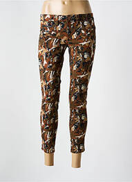 Blugi skinny elasticitate talie joasă maro FREEMAN T.PORTER femme