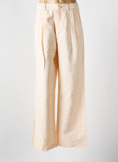 Pantalon larg roz DESIGUAL femeie