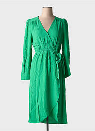 Rochie midi mâneci lungi mâneci lungi verde ORFEO femme
