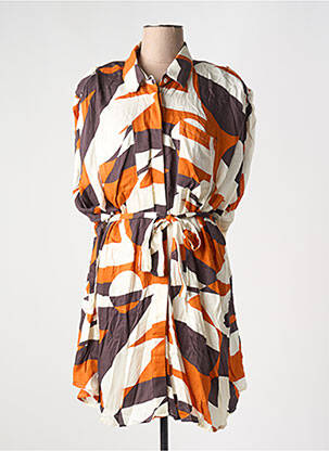 Rochie midi portocaliu ORFEO femeie