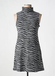 Rochie scurtă fără mâneci fără mâneci gri DESIGUAL femeie