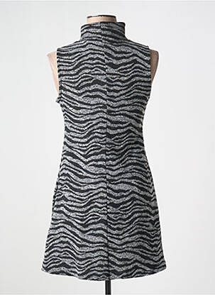 Rochie scurtă fără mâneci fără mâneci gri DESIGUAL femeie