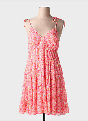Rochie scurtă croială fluidă fără mâneci roz LILI SIDONIO femeie