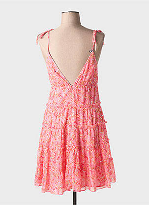 Rochie scurtă croială fluidă fără mâneci roz LILI SIDONIO femeie