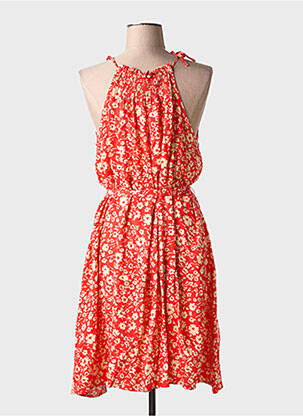 Rochie midi imprimeu floral fără mâneci roșu FREEMAN T.PORTER femeie