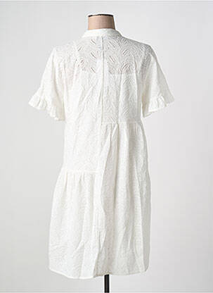 Rochie midi mâneci scurte mâneci scurte alb MOLLY BRACKEN femeie