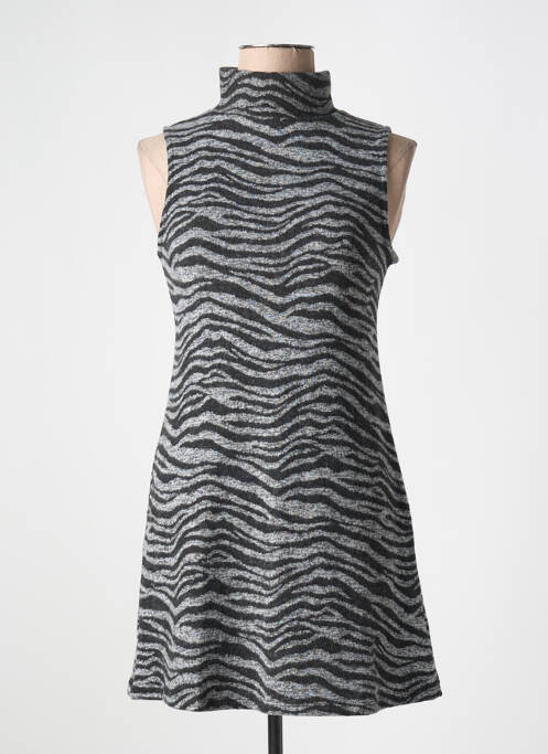 Rochie scurtă gri DESIGUAL femeie