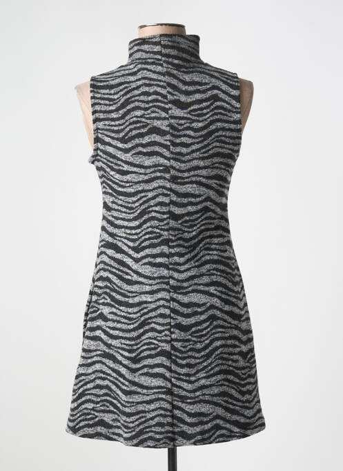 Rochie scurtă gri DESIGUAL femeie