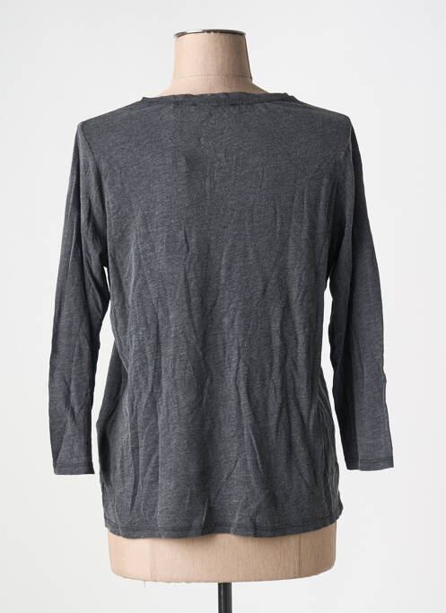 Tricou mâneci 3/4 mâneci 3/4 gri SCHOOL RAG femme