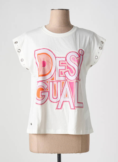 Tricou alb DESIGUAL femeie