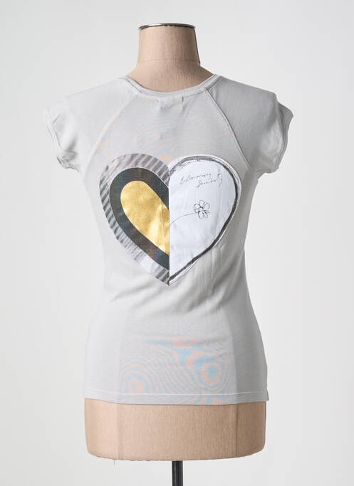 Tricou gri DESIGUAL femeie