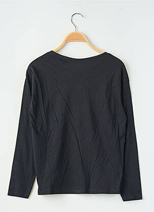 Top mâneci lungi mâneci lungi negru TEDDY SMITH fată