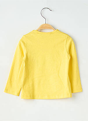 Tricou elasticitate mâneci lungi galben BOBOLI fată