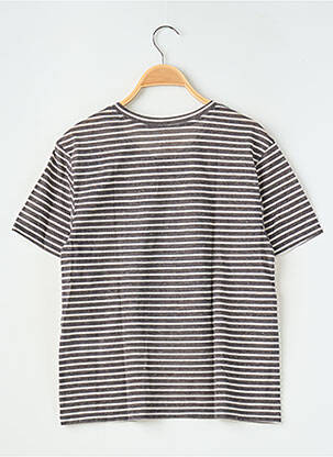 Tricou croială dreaptă mâneci scurte negru TEDDY SMITH fată