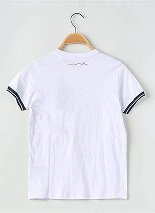 Tricou croială dreaptă mâneci scurte alb TEDDY SMITH băiat