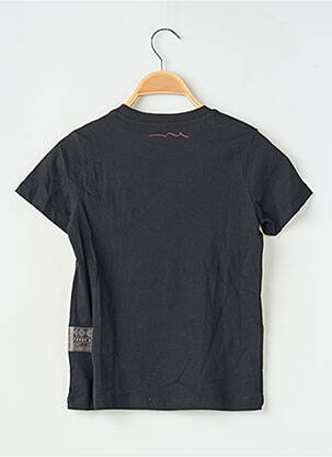 Tricou croială dreaptă mâneci scurte negru TEDDY SMITH fată
