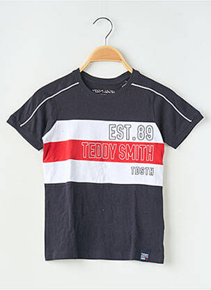 Tricou imprimeu fantezie fără mâneci negru TEDDY SMITH băiat